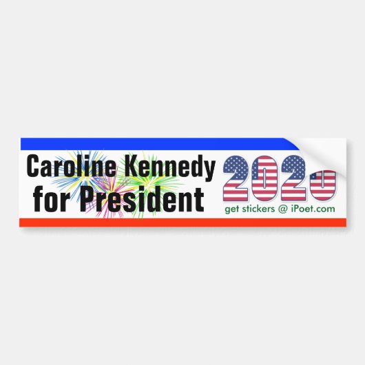 CAROLINE KENNEDY FÜR PRÄSIDENTENAutoaufkleber 2020 Autoaufkleber (Vorne)