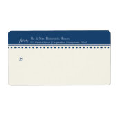 Caroline Mailing Label, Navy Blue (Vorne)