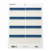 Caroline Mailing Label, Navy Blue (Vorne)