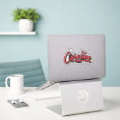 Caroline red Heart Graffiti Aufkleber Sticker (Laptop auf Schreibtisch)