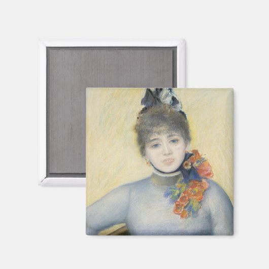 Caroline Remy ("Severine"), c.1885 Magnet (Vorderseite/Rückseite)