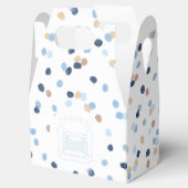 Caroline Watercolor Dots Bounce House Gevor Box Geschenkschachtel (Geöffnet)