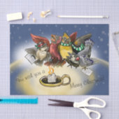 Caroling Birds Christmas Seidenpapier (Handwerk)