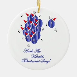 Caroling Blaubeeren Keramik Ornament