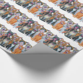 Caroling Cats Geschenkpapier (Ecke)