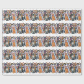 Caroling Cats Geschenkpapier (Flach)