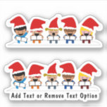 Caroling Children Christmas Aufkleber<br><div class="desc">* Niedliche Darstellung der Kinder Carolers, bereit für Sie zu singen! * Verschiedene Größen Optionen und wählen Sie matt glänzend oder transparent! * Fügen Sie Ihre Text-, Familienname-, Ereignis-, Jahres- oder kurze Nachricht hinzu oder entfernen Sie die Textoption. * Verwenden Sie für die Dekoration Ihres Laptops oder Sportflaschen, für die...</div>