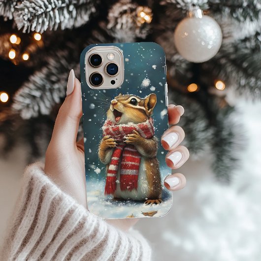 Caroling Chipmunk mit Scarf iPhone/iPad Gehäuse Case-Mate iPhone Hülle