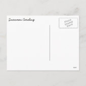 Caroling Christmas Snowmen Feiertagspostkarte (Rückseite)