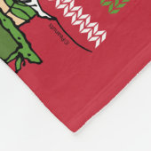 Caroling Christmas Sweater Graphic Fleecedecke (Ecke)