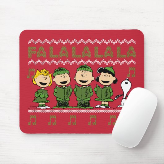Caroling Christmas Sweater Graphic Mousepad (Mit Mouse)