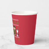 Caroling Christmas Sweater Graphic Pappbecher (Links)