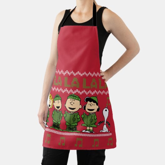 Caroling Christmas Sweater Graphic Schürze (InSitu)