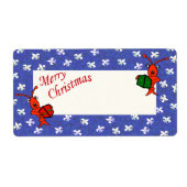 Caroling Crawfish Lilie Gift Labels (Vorne)