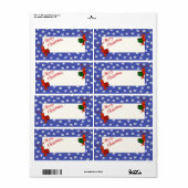 Caroling Crawfish Lilie Gift Labels (Vorne)