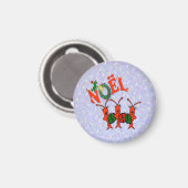 Caroling Crawfish mit Santa Alligator Magneten Magnet (Vorderseite/Rückseite)