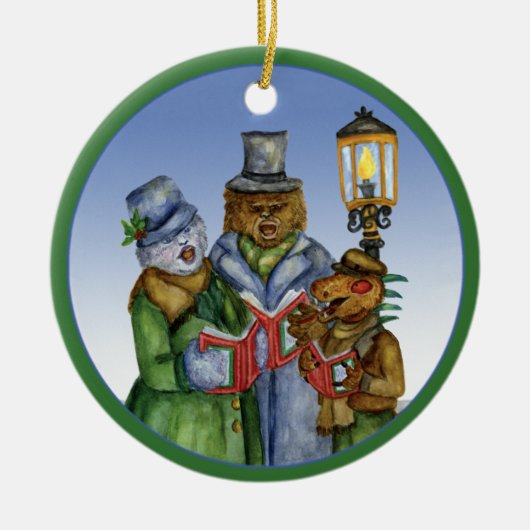Caroling Cryptids Verzierung Keramikornament (Vorne)