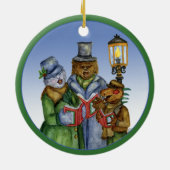 Caroling Cryptids Verzierung Keramikornament (Hinten)