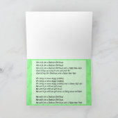 Caroling Dackeln Weihnachtskarte Feiertagskarte (Innenseite)