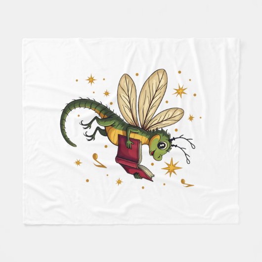 Caroling Dragonfly Fleecedecke (Vorderseite (Horizontal))