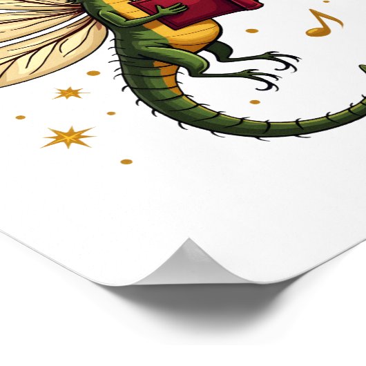 Caroling Dragonfly Poster (Ecke)