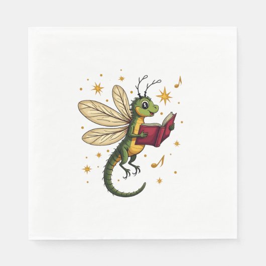 Caroling Dragonfly Serviette (Vorderseite)