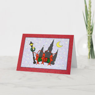 Caroling Feiertagskarte