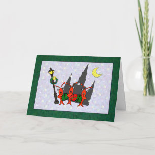 Caroling Feiertagskarte