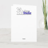 Caroling Holiday Card Dankeskarte (Rückseite)