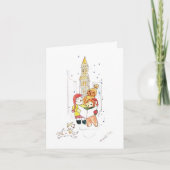 Caroling Holiday Card Karte (Vorderseite)