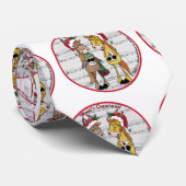 Caroling Horses - 'Mare'y Christmas Krawatte (Gerollt)