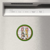 Caroling Horses - 'Mare'y Christmas Magnet (In Situ (Geschirrspüler))