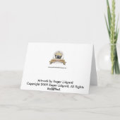 Caroling-Hund-Weihnachtenkarte Feiertagskarte (Rückseite)