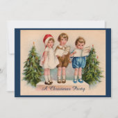 Caroling Kids Christmas Party Einladung (Vorderseite)