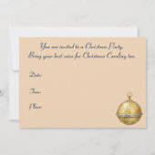 Caroling Kids Christmas Party Einladung (Rückseite)