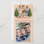 Caroling Kids Foto Card Feiertagskarte (Vorderseite)