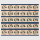 Caroling Kids Merry Christmas Wrapping Paper Geschenkpapier (Flach)