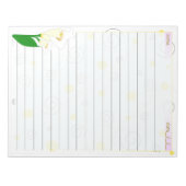 Caroling Lilies Notizblock (Vorderseite)