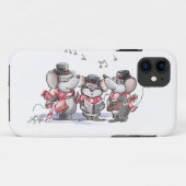Caroling mit Mic, Mac & Moe iPhone 5/5S Case (Rückseite (Horizontal))