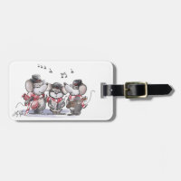 Caroling mit Mic, Mac und mehr Gepäckanhänger