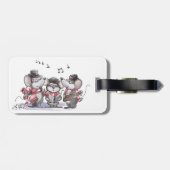 Caroling mit Mic, Mac und mehr Gepäckanhänger (Rückseite horizontal)