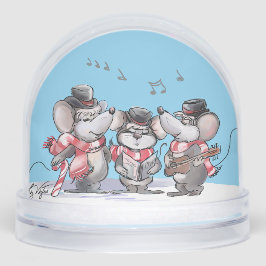Caroling mit Mic, Mac und Moe Snow Globe Schneekugeln