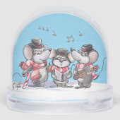Caroling mit Mic, Mac und Moe Snow Globe Schneekugeln (Rückseite)
