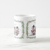 Caroling mit Mic-, Mac- und Moe-Tasse Kaffeetasse (Mittel)