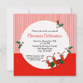 Caroling Panzerkrebse/Hummer-WeihnachtsParty Einladung (Rückseite)