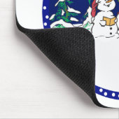 caroling Schneemann Mousepad (Ecke)