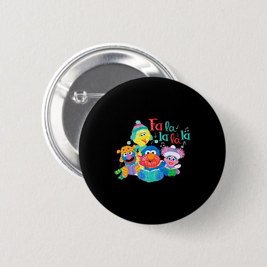 Caroling Sesame Street  Button (Vorne & Hinten)