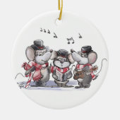 Caroling with Mic Keramik Ornament (Vorne)