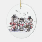 Caroling with Mic Keramik Ornament (Links)