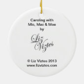 Caroling with Mic Keramik Ornament (Hinten)